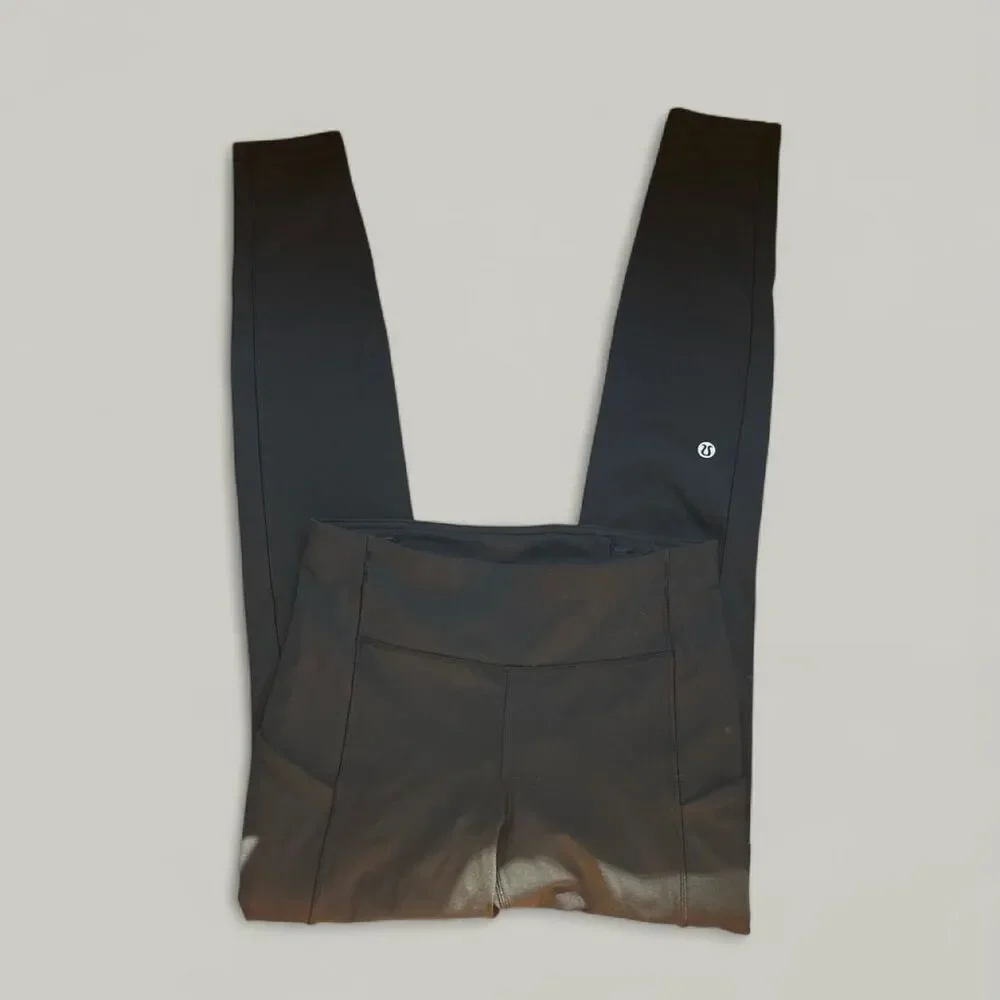 Lululemon Women's Black and Grey Leggings